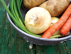 Carrots & Celery with Peeler - Fresh Vegetables